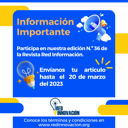 CONVOCATORIA: PARTICIPA EN LA EDICIÓN #36 DE RED INFORMACIÓN