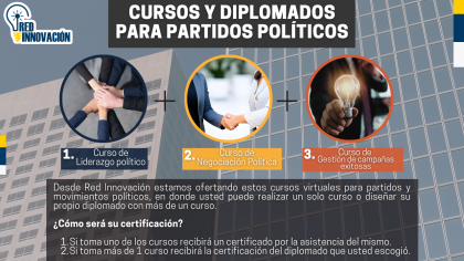 Cursos y Diplomados para partidos y movimientos políticos