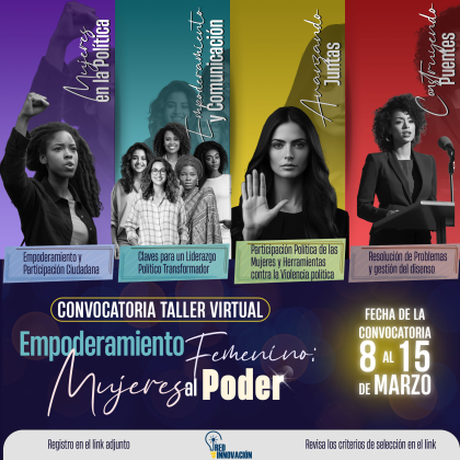 Taller Virtual Empoderamiento Femenino: Mujeres al Poder 