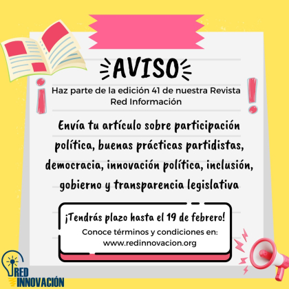 CONVOCATORIA: PARTICIPA EN LA EDICIÓN #41 DE RED INFORMACIÓN