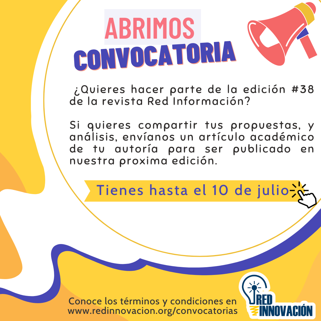 CONVOCATORIA: PARTICIPA EN LA EDICIÓN #38 DE RED INFORMACIÓN