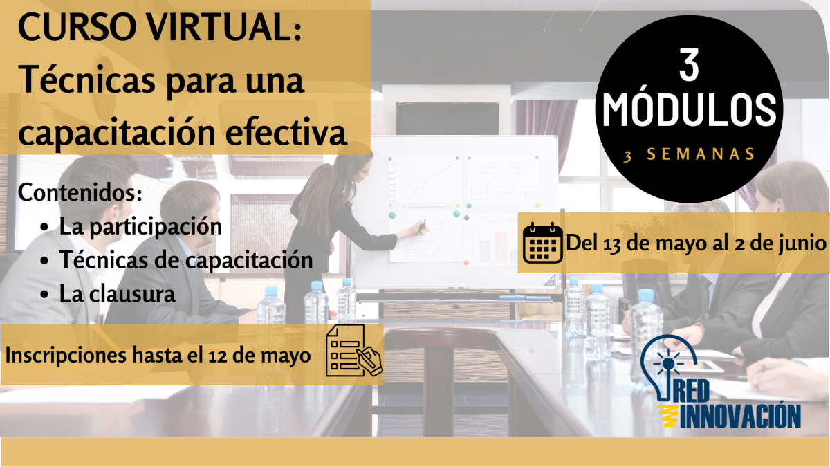 Curso Virtual: Técnicas para una capacitación efectiva