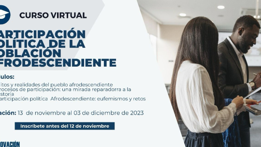 Curso Virtual: Participación política de la población afrodescendiente